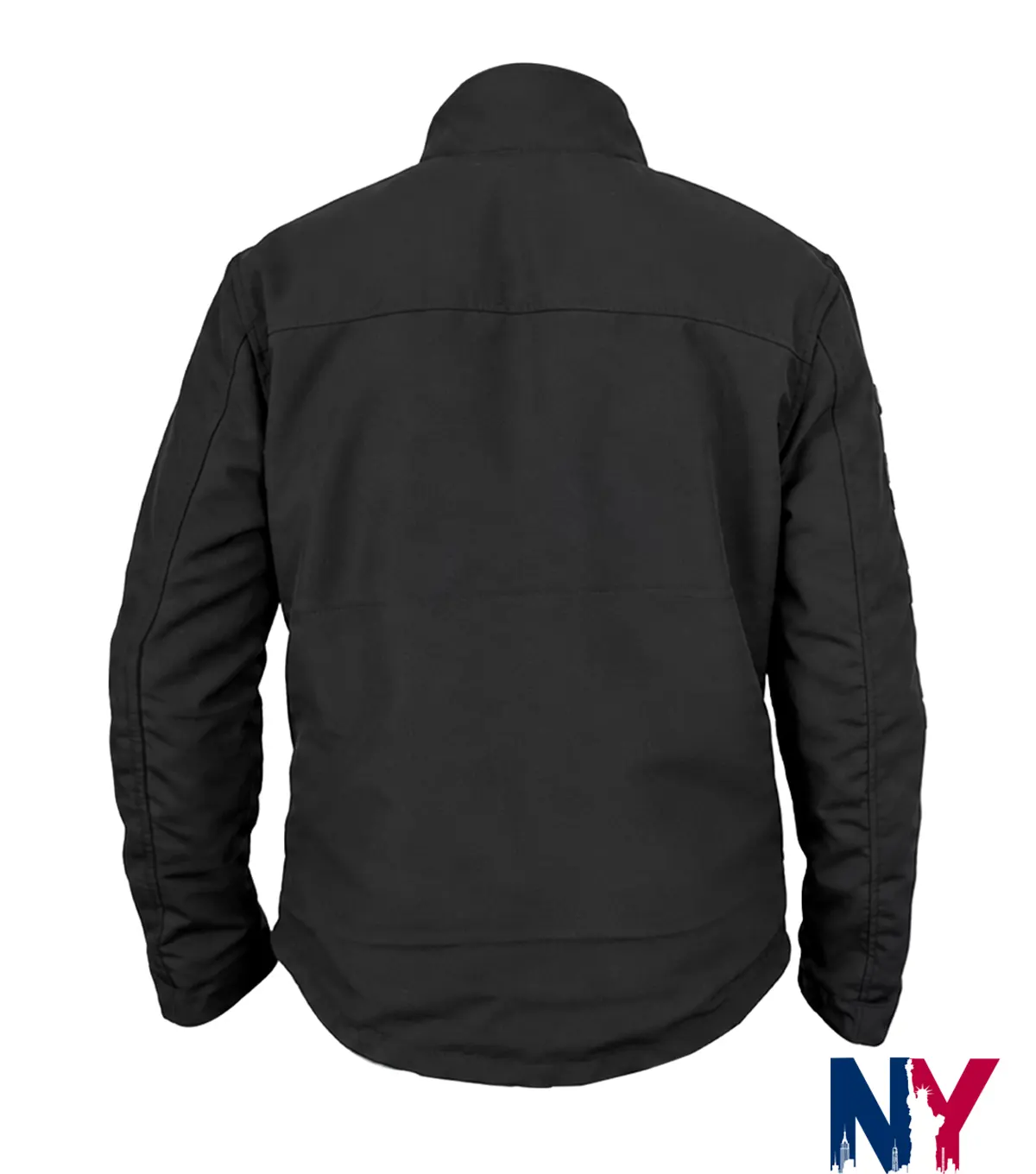 Women's Softshell Ariat Black Leopard Print Jacket back view