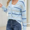 Women's Striped Cardigan Sweater