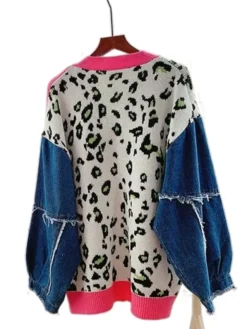Women's Trendy Summer Long Sleeve Cardigan Sweater Back