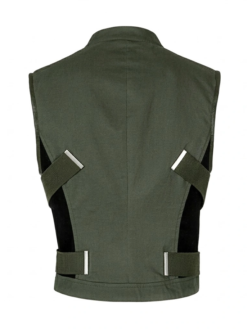 Yelena Belova Green Cotton Vest Back
