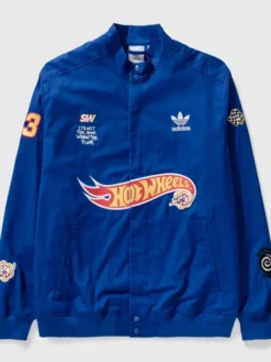 adidas Originals Blue Sean Wotherspoon Hot Wheels Edition Race Jacket