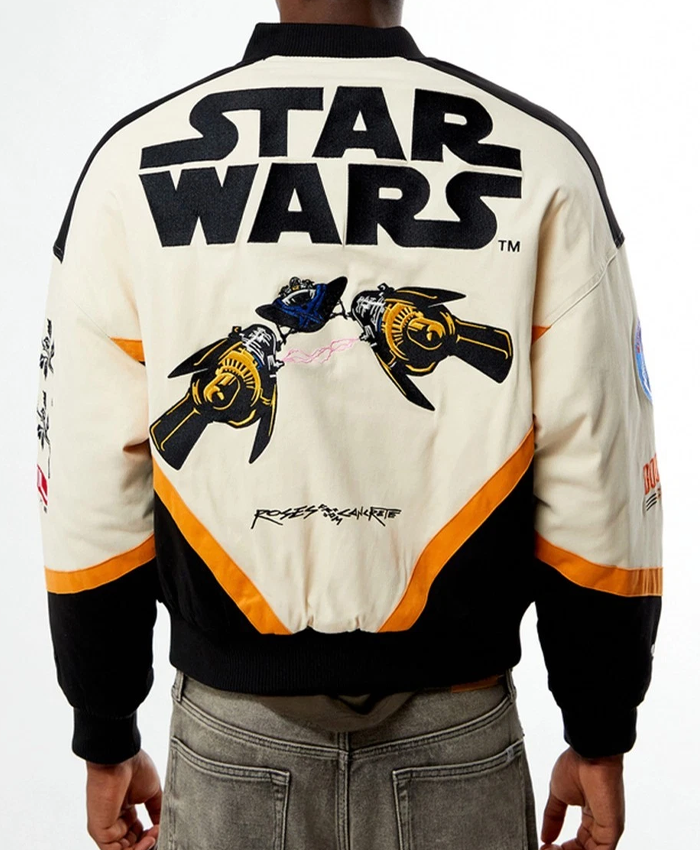civil regime beetlejuice Racing jacket back
