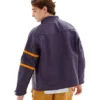 mens Needles Patched Letterman Jacket Back