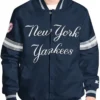 new york yankees starter scout full snap varsity jacket navy