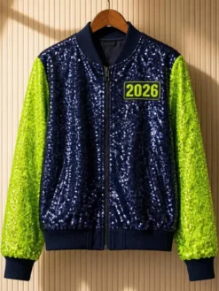seattle seahawks Championship sequin Bomber jacket 2026