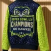 seattle seahawks Championship sequin jacket