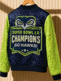 seattle seahawks Championship sequin jacket
