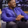 the Tonight Show jimmy fallon Daniel Kaluuya Blue Bomber Jacket