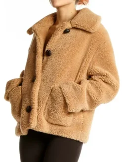 zara teddy bear cropped jacket