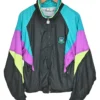 1992 Givenchy Polyester Multicolor Track Jacket front view