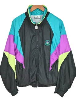 1992 Givenchy Polyester Multicolor Track Jacket front view