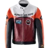 Alpinestars RSRV 1999 Dyno Race Craft Moto Cafe Racer Leather Jacket front view