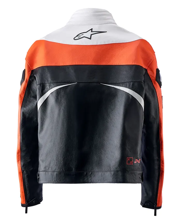 Alpinestars RSRV Race Craft 1999 Dyno Moto Leather Cafe Racer Jacket back view