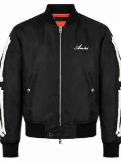 Amiri Bones Black Bomber Jacket