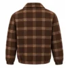 Antonio Cipriano Brown Plaid Harrington Jacket Back