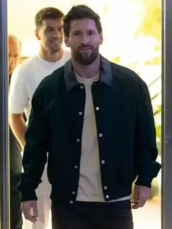 Argentina's training camp Lionel Messi Green Jacket
