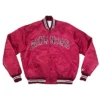 Arkansas-Razorbacks-Burgundy-Satin-Jacket