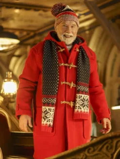 Arnold Schwarzenegger The Man with the Bag Santa Red Coat