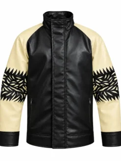 Axl Ros Skeleton Black Biker Jacket