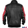 BTS Swimside Event Kim Taehyung Leather USA Jacket back view