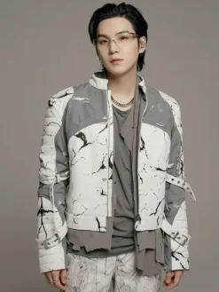 BTS World Tour Arirang Suga LIMA PERU Leather Jacket