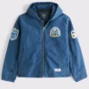 Buffalo Bills Abercrombie Fitch Workwear Hooded Bomber Jacket