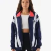 Buy New England Patriots Off Season x NFL Womens Navy Windbreaker Jacket Full Zip Up