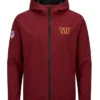 Buy Now Jayden Daniels 2026 Washington Commanders Maroon Jacket With Hood