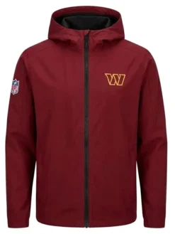 Buy Now Jayden Daniels 2026 Washington Commanders Maroon Jacket With Hood