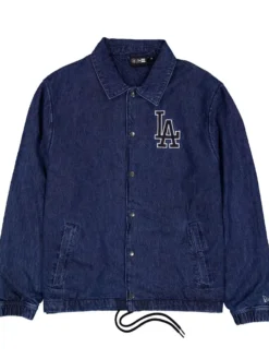 Buy Now New Era Los Angeles Dodgers Coaches Blue Denim Jacket