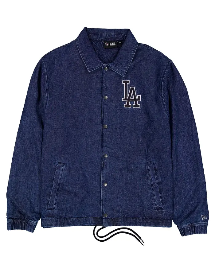 Buy Now New Era Los Angeles Dodgers Coaches Blue Denim Jacket