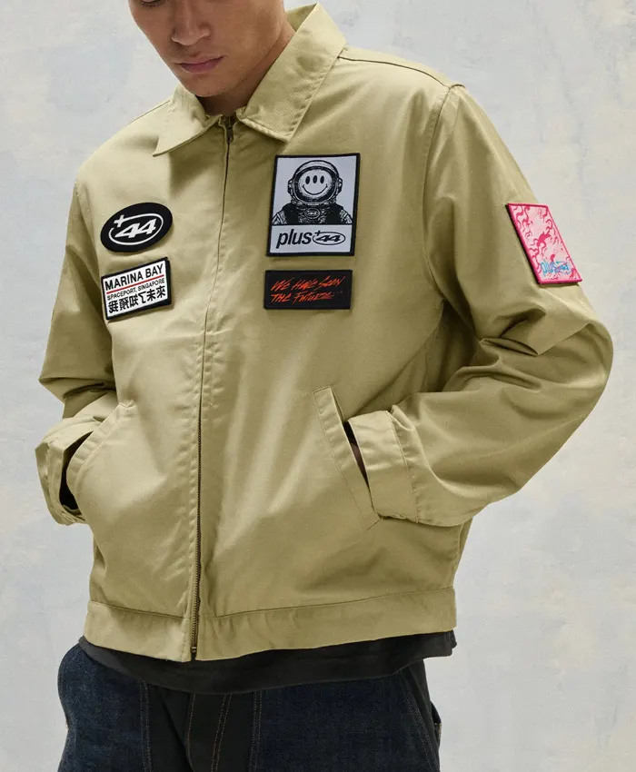 Buy Plus 44 Patch Utility Jacket Sand Khaki