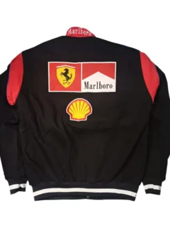 Buy Vintage Ferrari Marlboro Embroidered Racing Bomber Jacket Back