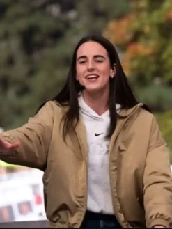 Caitlin-Clark-ESPNs-College-GameDay-Beige-Jacket