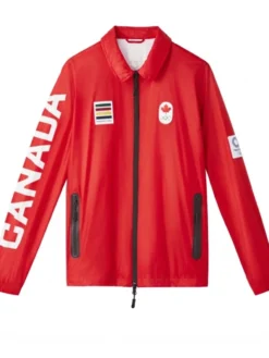 Canada-Olympic-Red-Printed-Jacket