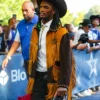 Ceedee Lamb Custom Nike x Bode Suede Leather Fringe Style Jacket For Sale