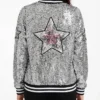 Celeste-Dring-Saturday-Night-Live-UK-2026-Stars-Sequin-Silver-Bomber-Jacket-Back
