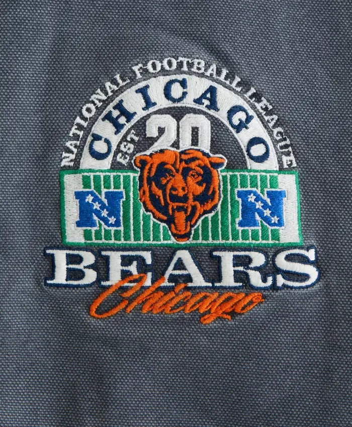 Chicago Bears Abercrombie Fitch Workwear Bomber Jacket With Hood