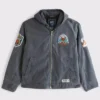 Chicago Bears Abercrombie Fitch Workwear Hooded Bomber Full-Zip Jacket On Sale