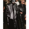 ComplexCon-2026-Playboi-Carti-Black-Leather-Hooded-Raincoat
