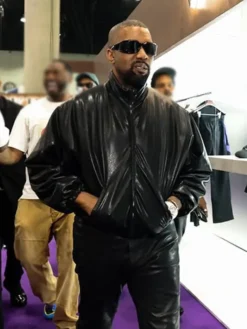 ComplexCon Kanye West Black Leather Jacket