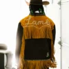 Custom Nike x Bode Suede Fringe Jacket For Ceedee Lamb