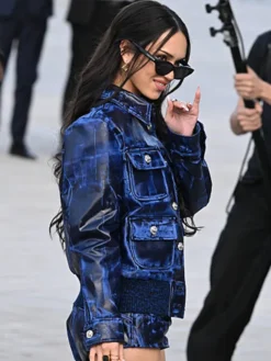 Daniela-Avanzini-Paris-Fashion-Week-2026-Blue-Leather-Jacket