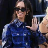 Daniela-Avanzini-Paris-Fashion-Week-2026-Blue-Leather-Jacket-Front-View