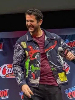 Daredevil Born Again Reborn New York Comic Con Spiderman Brandon Davis Denim Jacket front view