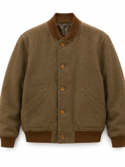 Declan-OHara-TV-Series-Rivals-2026-Aidan-Turner-Brown-Wool-Bomber-Jacket