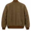 Declan-OHara-TV-Series-Rivals-2026-Aidan-Turner-Brown-Wool-Bomber-Jacket-Back-View