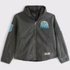 Detroit Lions Abercrombie Fitch Workwear Hooded Bomber Jacket