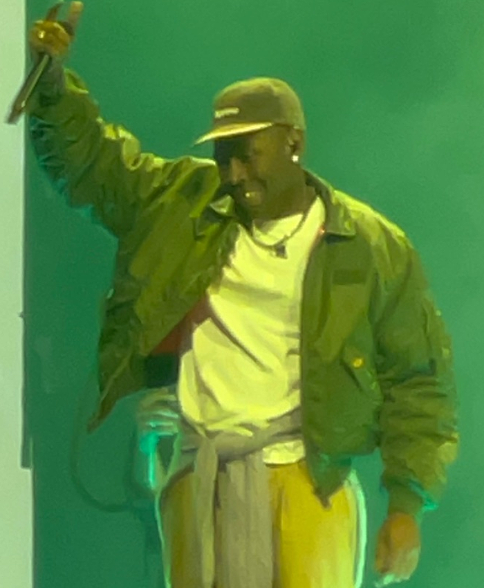 Dont-Be-Dumb-Tour-2026-Surprise-Guest-Tyler-The-Creator-Green-Bomber-Jacket