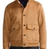 Eddie Horniman on the set of The Gentlemen S03 Theo James Brown Suede Jacket For Sale